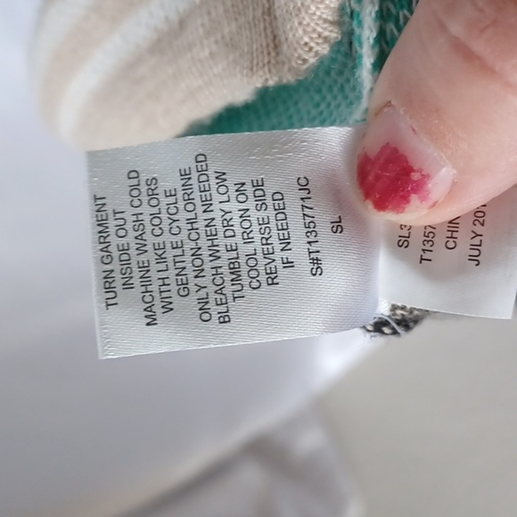 T/O Tribal Aztec Print Scoop Neck Sweater Dress Size M - Picture 7 of 7